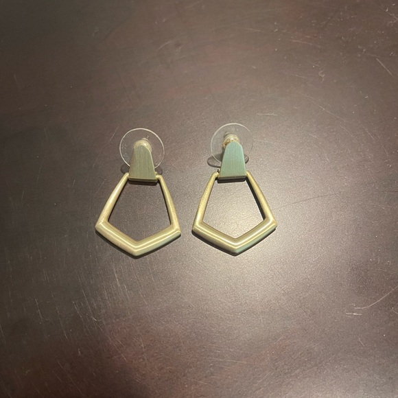 Kendra Scott Paxton Hoop Gold Earrings - Picture 1 of 4